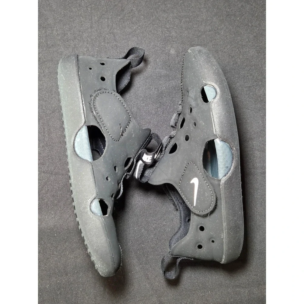 Nike‎ Sunray Protect 2 Black Anthracite Water Sandals Shoes Kids 12.5c